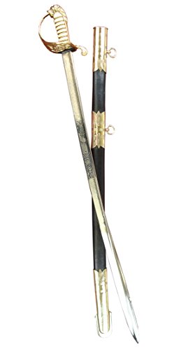 British Royal Navy Dress Saber with Pipe-Back Blade