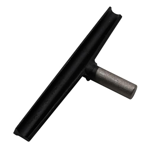 Photo 1 of Vkinman 12 Inch Lathe Tool Rest 25.32mm Post Cast Iron T Type Tool Post Round Handle Tool Post Wood Lathe Turning Accessories for Woodworking