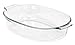 Pyrex 2 QT Oval Roaster Bundle: 2 Quart Oval Roaster with Red Plastic Cover