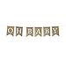 Andaz Press Real Burlap Fabric Pennant Hanging Banner Oh Baby, Pre-Strung, No Assembly Required, 1-Set