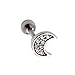 CANDYFANCY Dangling Heart Belly Button Rings Surgical Steel 14G CZ Navel Rings Dangle Belly Piercing Jewelry…