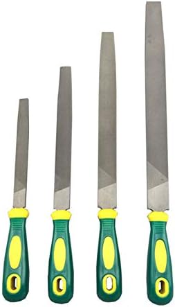 Flat Rasp File Tool Set,Rasp File Set with Soft Grip Handle Engineer'S File Set for Wood Carving, Soft Metal Sharpening Tools(4 Pcs)