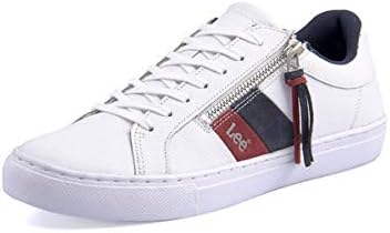 Amazon リー Crucero メンズスニーカー クルーセロ ホワイト レッド ネイビー スニーカー