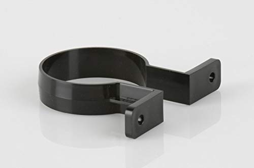 Pack of 2 Two BR207B Brett Martin Pipe Bracket/Clip/Fixing for 68mm Roundstyle downpipe System Black