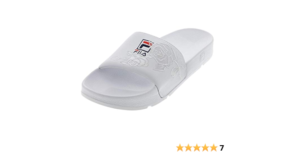 fila embroidered slides