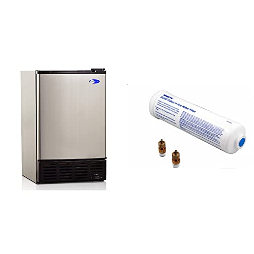 Whynter UIM155 Stainless Steel BuiltIn Ice Maker & Watts Inline Water