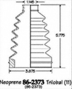 Empi 86-2373D CV Boot Kit