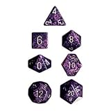 Polyhedral 7-Die Chessex Dice Set - Speckled Hurricane