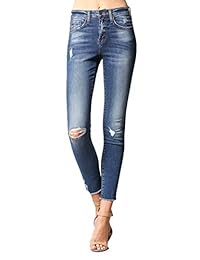 Pantalones vaqueros con dobladillo alto para volar (talla mediana)