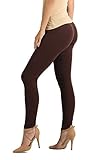 Conceited Premium Ultra Soft Leggings High Waist - Regular and Plus Size - 12 Colors (Small/Medium (0-12), Brown)