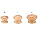 Yosoo 10PCS Wood Cabinet Knobs, Round Mushroom Shape Drawer Pulls Hardwood Drawer Cabinet Furniture Wardrobe Door Knobs Handles DIY (Size:L)