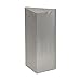 Renovators Supply Infinity Corner Medicine Cabinet with Mirror - Triple Shelf Storage Cabinet - Modern Wall Mount Medicine Cabinet - 23.6 in., Right Open, Polished Stainless Steel, Pack of 1