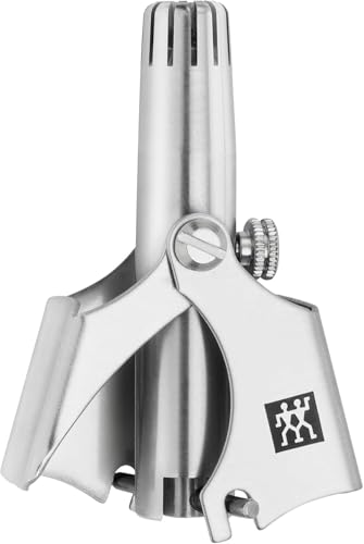 ZWILLING Nasen- und Ohrenhaartrimmer (Sichere Haarentfernung, innenliegende Schneiden, inklusive Reinigungspinsel), Premium, Silber, 50 mm