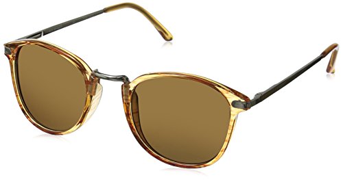 A.J. Morgan Castro Round Sunglasses, Amber, 49 mm