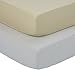 TILLYOU 2-Pack Microfiber Fitted Crib Sheet Set for Baby Boys Girls, Super Soft Toddler Bed Sheets for Standard Crib and Toddler Mattresses, 28