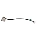 Eathtek Replacement DC Power Jack Harness Cable for HP 250 G4 15-AC161NR 15-AC163NR Series, Compatible Part Number DC30100CF00 0CJ28J (7 Wire 8 Pin)