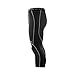 ARSUXEO Men's 3/4 Running Compression Tights Capri Pants K75 Black Size Large