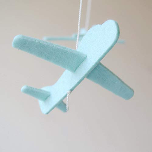 Baby Crib Mobile by Baby Sanda Airplanes and Cloud Nursery Decor