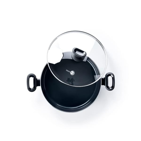 GreenPan-Skillet-Pan-with-Lid-Non-Stick-Toxin-Free-Ceramic-Skillet-Pan-Induction-Oven-Safe-Cookware-28-cm42-Litre-Black GreenPan Torino Healthy Ceramic Non-Stick 28 cm/4.2 Litre Sauté Pan, PFAS Free, Induction, Black