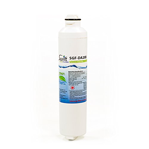 Swift Green Filters SGF-DA20B Compatible Refrigerator Water Filter for DA29-0020B,DA2900019A,DA97-08006A-B,Made in USA,Pack of 2, White