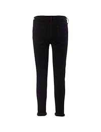 Liverpool Jeans Company Cami de la dama Enrollado cultivo en la Negro Perfecto Denim