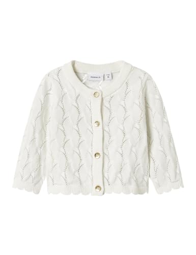 NAME IT Nbfnajsa Ls Knit Card, Cloud Dancer, 74