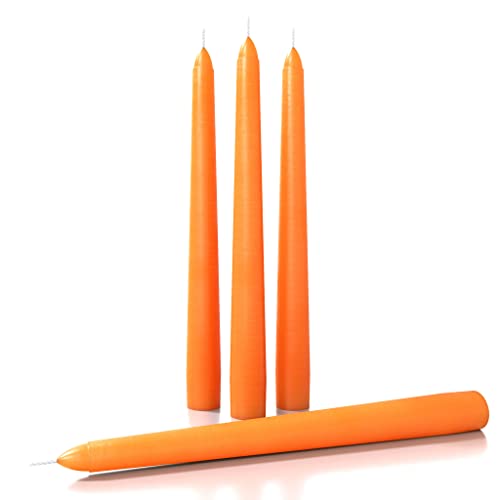 CANDWAX 8 inch Taper Candles Set of 4 Halloween Taper Candles
