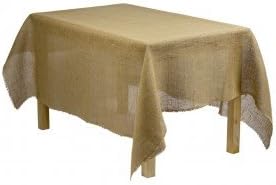 Tablecloth Burlap Natural Line Rectangular 60 X 90 Inch By Broward Linens