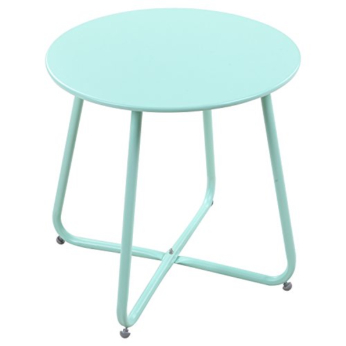 Grand patio Patio Bistro Table,Outdoor for Bistro Set Round Coffee Table with Flat Surface|Steel ...