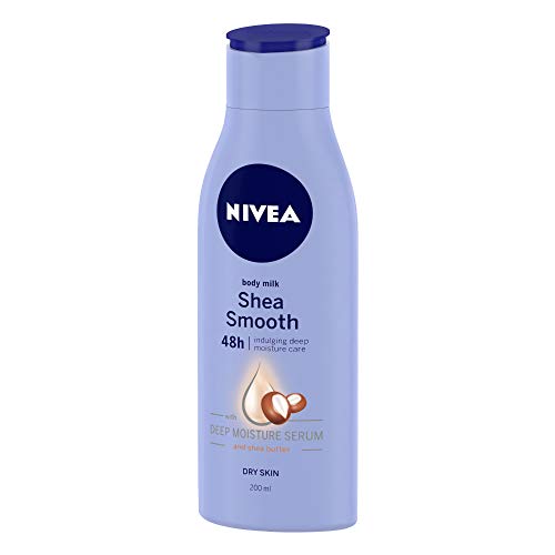 NIVEA Body Lotion for Dry Skin, Shea Smooth, with Shea Butter, For Men