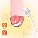 Nujing Unique Realistic Tongue Rechargeable Heating T-hrusting R-otating Uograded Waterproof&Whisper Quie Adult Toys for Women&Couples Massaging Wand Toythumb 3