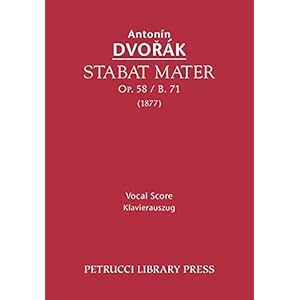 Stabat Mater, Op.58 / B.71: Vocal score