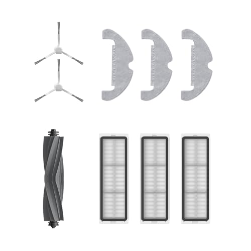Dreame Zubehörset für Roboter D10 Plus Gen2 Enthält 3x Mopptücher, 3x Filter, 2x Seitenbürsten, 1x Hauptbürste, Original Dreame Zubehör