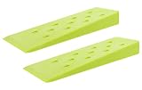 Redneck Convent Spiked Tree Felling Wedges for Tree Cutting - 10in Green Plastic Felling Wedge, Logging Tools - 2 Pack