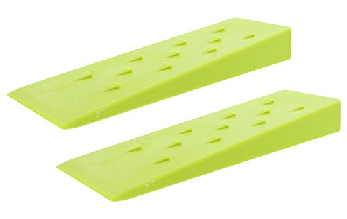 Redneck Convent Spiked Tree Felling Wedges for Tree Cutting - 10in Green Plastic Felling Wedge, Logging Tools - 2 Pack