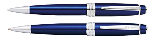 Cross Bailey Gift Set, Blue Lacquer Ballpoint Pen & 0.7mm Pencil Set (AT0451-12)