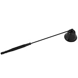 Candle Snuffer/Wick Snuffer -1Pcs Fashion Stainless Steel Bell Shaped Candle Snuffer Wick Trimmer Cover Hand Tool(Black)