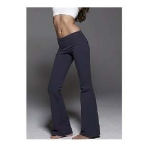 Olive Cotton Spandex Yoga Pants in 2020 | Fold over yoga pants, Pants, Yoga pants