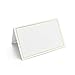 50 Pcs Place Cards with Gold Foil Border - Texture Table Tent Cards Seating Place Cards for Weddings Banquets Dinner Parties 2.5