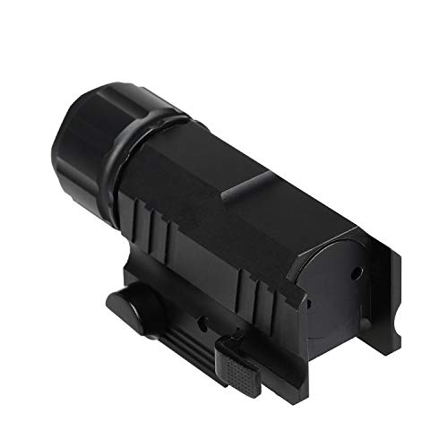 GOHIKING Tactical LED Handgun Light 200 Lumens Strong Quick Flicker Picatinny/Weaver Rail Flashlight w/Sliding on/Off Switch - Thumbnail 4