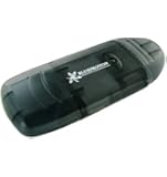 BlueProton SDXC USB 2.0 6-in-1 Single Slot Memory Card Reader Writer for SD MiniSD MMC rsMMC (BLACK)
