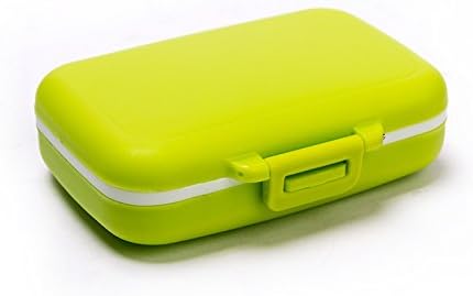 Chenshon 6 Grid Pill Box Organizer Medicine Compartments Vitamin Storage Travel Kit-Green