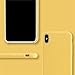 Yajuhoy iPhone X case, Liquid Silicone Gel Rubber Slim Fit Soft Mobile Phone Case with Microfiber Cloth Lining Cushion for Apple iPhone X (2017) - Yellow