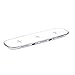 KC KACI QI Wireless Charger with 3 Wireless Charging Ports for iPhone 8 / 8 Plus, iPhone X, Nexus 5 / 6 / 7, and Other Devices, Provides Fast-Charging for Galaxy S8/ S8+/ S7 / S7 edge /S6 edge+, WHITE