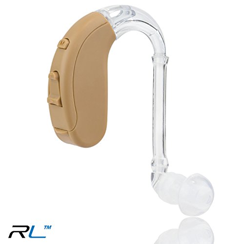 R&L Hearing Amplifiers 18A, Digital Sound Amplifier Device, Aid for Adults and Seniors, 10 Days of Battery Life (Beige) - Thumbnail 7