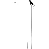 Briarwood Lane Wrought Iron Dog Garden Flag Stand Holder 40x18