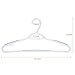 OIKA Plastic Hangers 40 Packs Bendable Coat Hangers Built-in Grip Strip Non-Slip Pads-Works Perfectly as Clothes Hangers, Pants Hangers, Suit Hangers