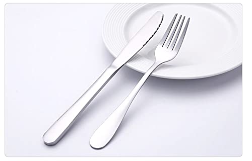 MIOMIO-Silverware-24-Piece-Stainless-Steel-Flatware-Cutlery-set-Service-for-6-Comfortable-Round-Handles-6x-Forks-6x-Dinner-Knives-6x-Dinner-Spoons-6x-Teaspoons-Mirror-Polished-Dishwasher-Safe