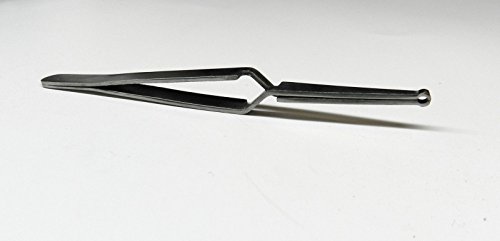 WIRE HOLDING TWEEZER SELF LOCKING CLOSING CROSS LOCK TWEEZERS ROUND OPEN SLOT (E1) - Thumbnail 6