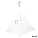Kids Play Teepee Tent - Childrens Indian Tipi Tent for Indoor & Outdoor Fun - Cream